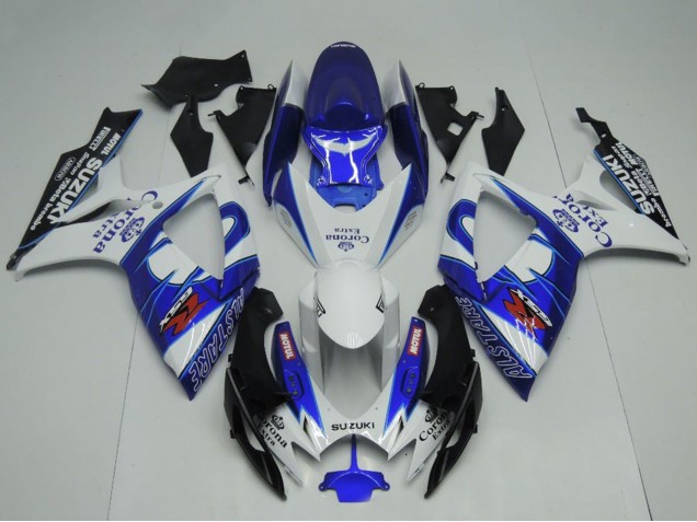 Purchase 2006-2007 White Blue Black Corona Extra Motul Suzuki GSXR 600 / GSXR 750 Motorcycle Fairings UK