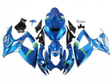 Purchase 2006-2007 Blue Green White Ecstar Suzuki GSXR 600 / GSXR 750 Motorcycle Fairings UK