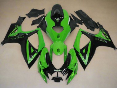 Purchase 2006-2007 Green Black Monster Suzuki GSXR 600 / GSXR 750 Motorcycle Fairings UK
