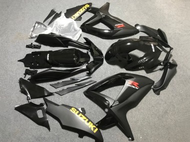 Purchase 2006-2007 Matte Black Glossy Black Yellow Suzuki GSXR 600 / GSXR 750 Motorcycle Fairings UK