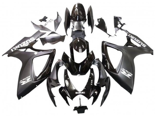 Purchase 2006-2007 Matte Black Glossy Black White Suzuki GSXR 600 / GSXR 750 Motorcycle Fairings UK