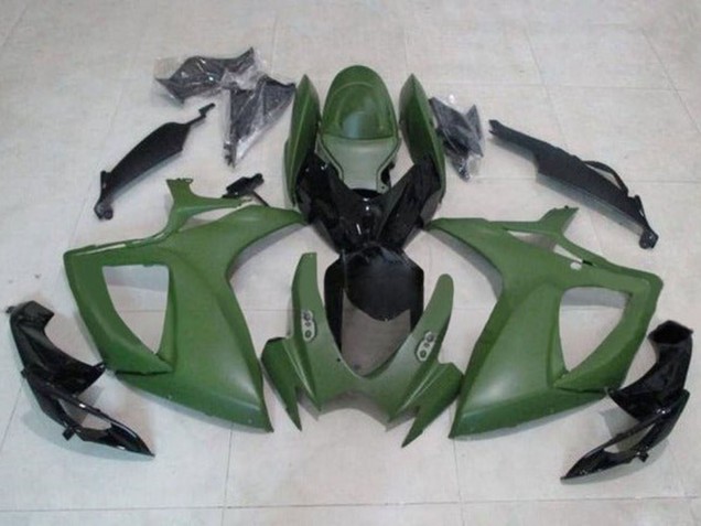 Purchase 2006-2007 Army Green Glossy Black Suzuki GSXR 600 / GSXR 750 Motorcycle Fairings UK