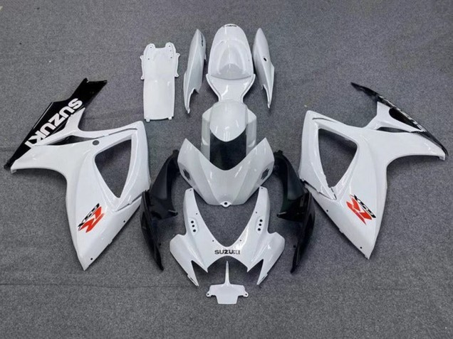 Purchase 2006-2007 White Black Red Suzuki GSXR 600 / GSXR 750 Motorcycle Fairings UK