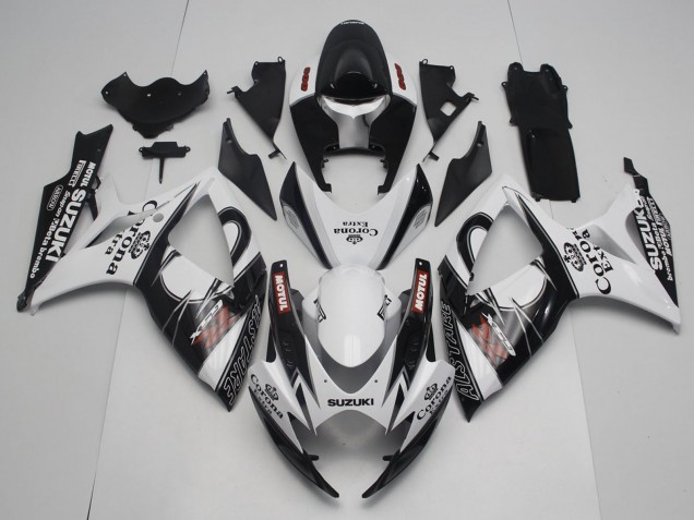 Purchase 2006-2007 White Black Red Corona Extra Motul Alstare Suzuki GSXR 600 / GSXR 750 Motorcycle Fairings UK