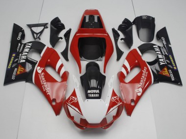 Purchase 1998-2002 Red White Black Motul Santander Yamaha YZF R6 Motorcycle Fairings UK