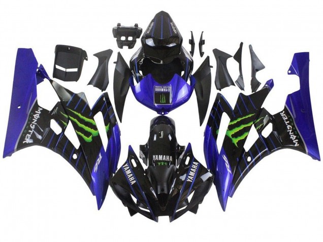 Purchase 2006-2007 Blue Black Green Monster Yamaha YZF R6 Motorcycle Fairings UK