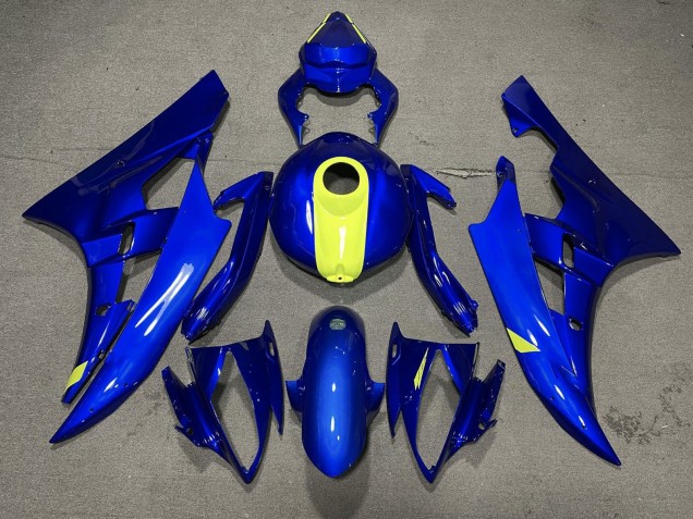 Purchase 2006-2007 Blue Yellow Yamaha YZF R6 Motorcycle Fairings UK
