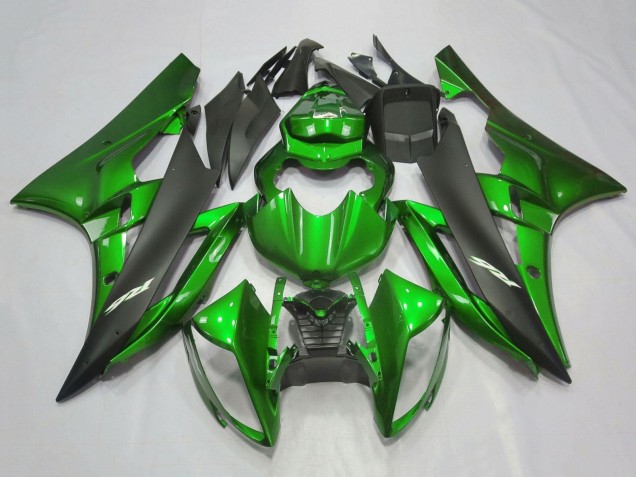Purchase 2006-2007 Green Matte Black Yamaha YZF R6 Motorcycle Fairings UK