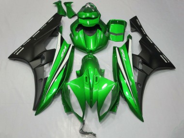 Purchase 2006-2007 Green White Matte Black Yamaha YZF R6 Motorcycle Fairings UK