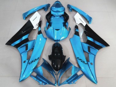 Purchase 2006-2007 White Light Blue Black Yamaha YZF R6 Motorcycle Fairings UK