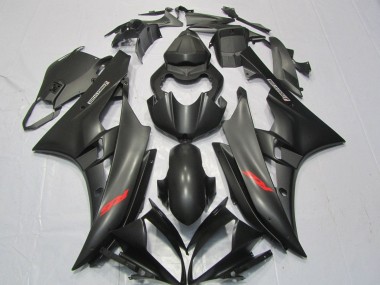 Purchase 2006-2007 Matte Black Red Decals Yamaha YZF R6 Motorcycle Fairings UK