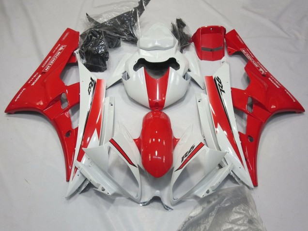 Purchase 2006-2007 White Red Motul Michelin Yamaha YZF R6 Motorcycle Fairings UK