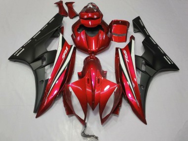 Purchase 2006-2007 Red White Matte Black Motul Yamaha YZF R6 Motorcycle Fairings UK