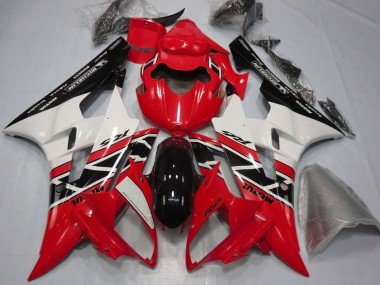 Purchase 2006-2007 Red White Glossy Black Michelin Motul Yamaha YZF R6 Motorcycle Fairings UK