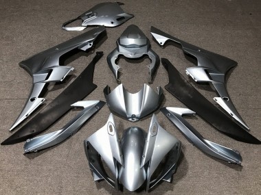 Purchase 2006-2007 Silver Matte Black Yamaha YZF R6 Motorcycle Fairings UK