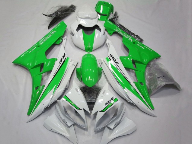 Purchase 2006-2007 White Green Yamaha YZF R6 Motorcycle Fairings UK
