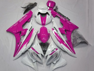Purchase 2006-2007 White Pink Yamaha YZF R6 Motorcycle Fairings UK