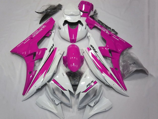 Purchase 2006-2007 White Pink Yamaha YZF R6 Motorcycle Fairings UK