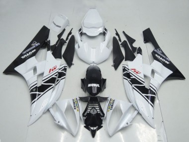 Purchase 2006-2007 White Glossy Black Motul Michelin Yamaha YZF R6 Motorcycle Fairings UK