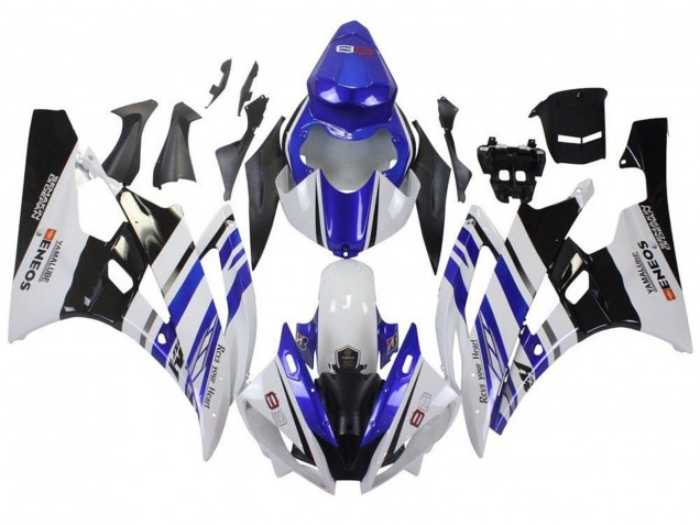 Purchase 2006-2007 White Blue Black ENEOS Yamalube Yamaha YZF R6 Motorcycle Fairings UK