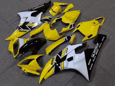 Purchase 2006-2007 Yellow White Glossy Black Motul Michelin Yamaha YZF R6 Motorcycle Fairings UK