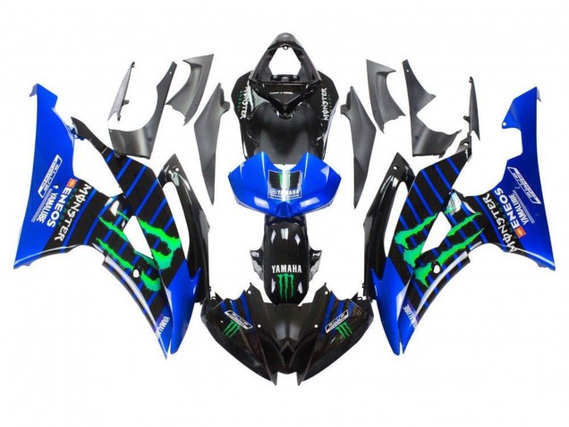 Purchase 2008-2016 Blue Black Green Monster ENEOS Yamalube Yamaha YZF R6 Motorcycle Fairings UK