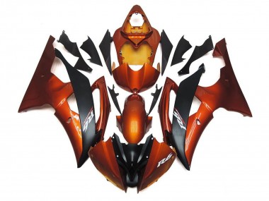 Purchase 2008-2016 Orange Matte Black Yamaha YZF R6 Motorcycle Fairings UK
