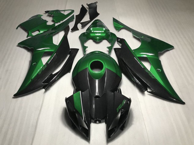 Purchase 2008-2016 Green Carbon Fiber Style Yamaha YZF R6 Motorcycle Fairing UK