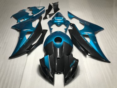 Purchase 2008-2016 Blue Carbon Fiber Style Yamaha YZF R6 Motorcycle Fairings UK