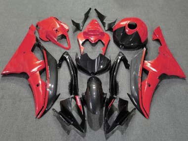 Purchase 2008-2016 Red Black Carbon Fiber Style Yamaha YZF R6 Motorcycle Fairings UK