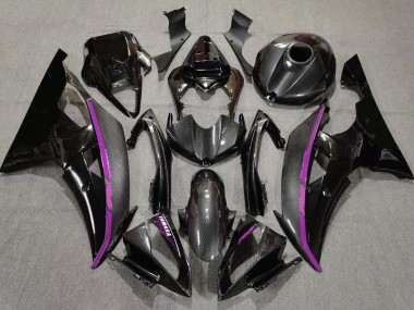 Purchase 2008-2016 Black Carbon Fiber Style Purple Yamaha YZF R6 Motorcycle Fairings UK