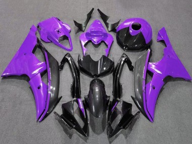 Purchase 2008-2016 Purple Black Carbon Fiber Style Yamaha YZF R6 Motorcycle Fairings UK