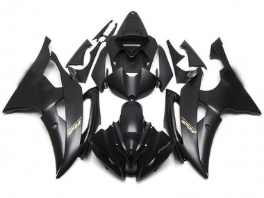 Purchase 2008-2016 Matte Black Gold Decals Yamaha YZF R6 Motorcycle Fairings UK