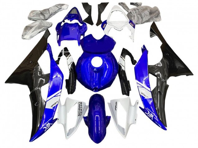 Purchase 2008-2016 White Blue Glossy Black Yamaha YZF R6 Motorcycle Fairing Kits UK