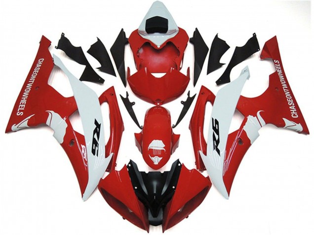 Purchase 2008-2016 White Red Black Yamaha YZF R6 Motorcycle Fairings UK