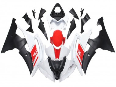 Purchase 2008-2016 White Red Matte Black Yamaha YZF R6 Motorcycle Fairing UK