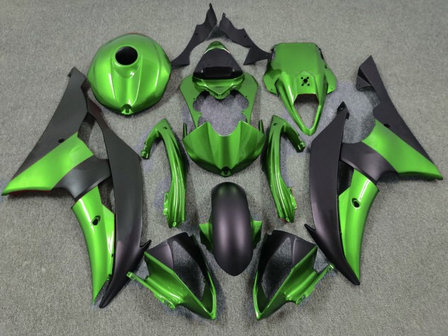 Purchase 2008-2016 Green Matte Black Yamaha YZF R6 Motorcycle Fairings UK