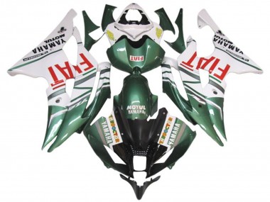 Purchase 2008-2016 White Green Red Fiat Yamaha YZF R6 Motorcycle Fairings UK