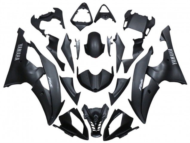 Purchase 2008-2016 Matte Black Silver Decals Yamaha YZF R6 Motorcycle Fairings UK