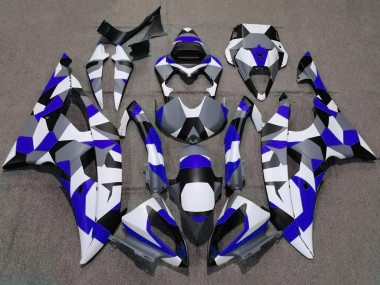 Purchase 2008-2016 White Blue Grey Black Camouflage Yamaha YZF R6 Motorcycle Fairings UK
