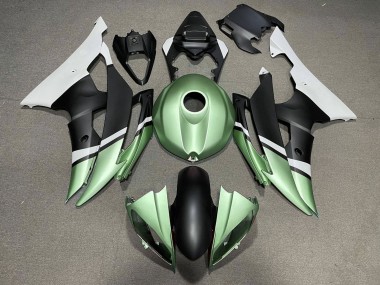 Purchase 2008-2016 White Green Matte Black Yamaha YZF R6 Motorcycle Fairings UK
