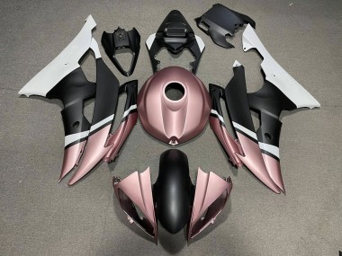 Purchase 2008-2016 White Rose Gold Matte Black Yamaha YZF R6 Motorcycle Fairings UK