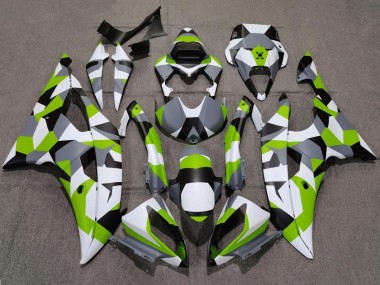 Purchase 2008-2016 White Green Grey Black Camouflage Yamaha YZF R6 Motorcycle Fairings UK