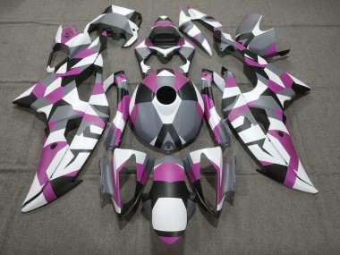 Purchase 2008-2016 White Pink Grey Black Camouflage Yamaha YZF R6 Motorcycle Fairings UK