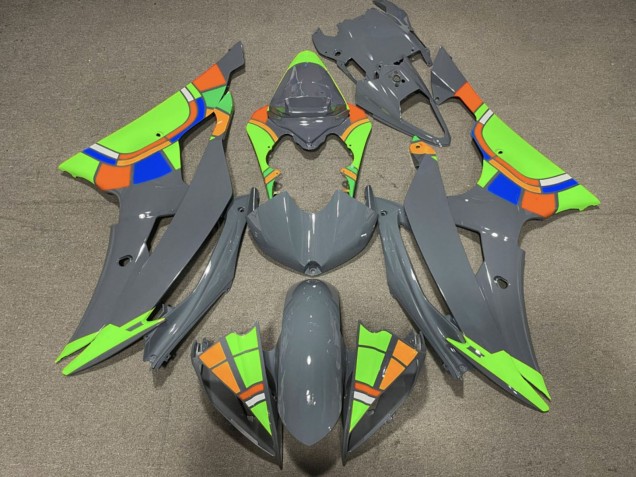 Purchase 2008-2016 Nardo Grey Neon Green Color Wheel Yamaha YZF R6 Motorcycle Fairings UK