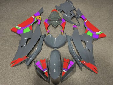 Purchase 2008-2016 Nardo Grey Red Color Wheel Yamaha YZF R6 Motorcycle Fairings UK
