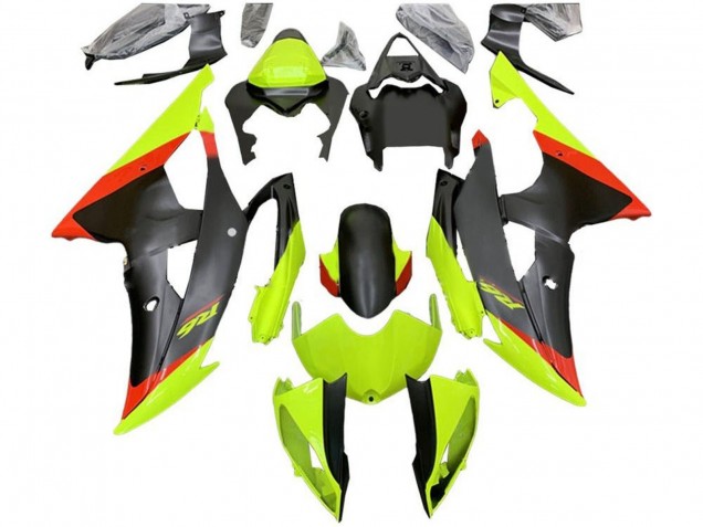 Purchase 2008-2016 Green Red Matte Black Yamaha YZF R6 Motorcycle Fairings UK