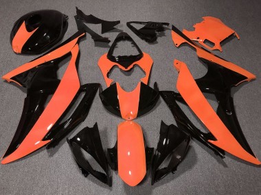 Purchase 2008-2016 Orange Glossy Black Yamaha YZF R6 Motorcycle Fairings UK