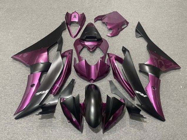 Purchase 2008-2016 Purple Matte Black Yamaha YZF R6 Motorcycle Fairings UK