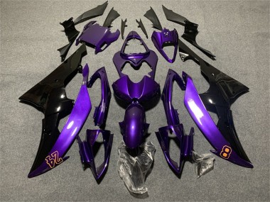Purchase 2008-2016 Purple Glossy Black 24 Yamaha YZF R6 Motorcycle Fairings UK